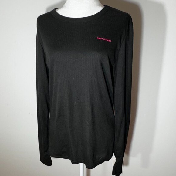 RealTree Long Sleeve Women's Black Shirt - XXL - Picture 1 of 6